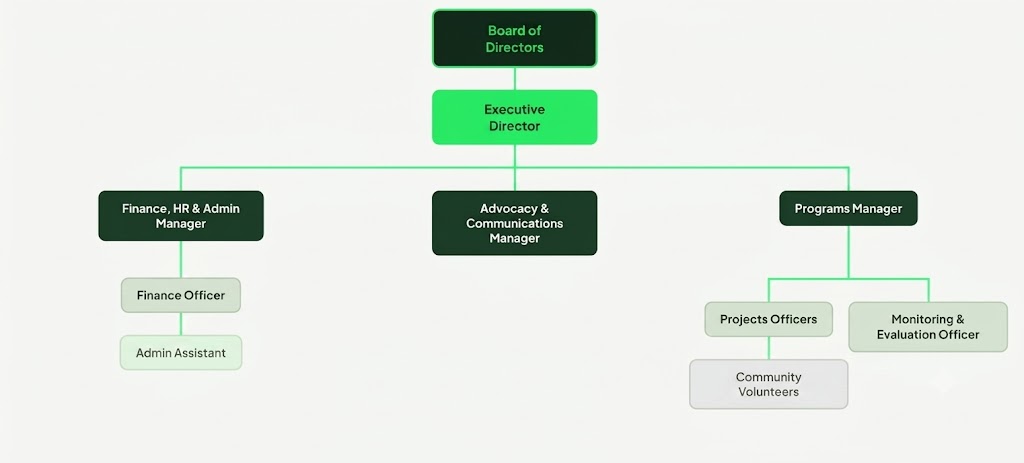 Mwaka Nawila Foundation Organisational Structure